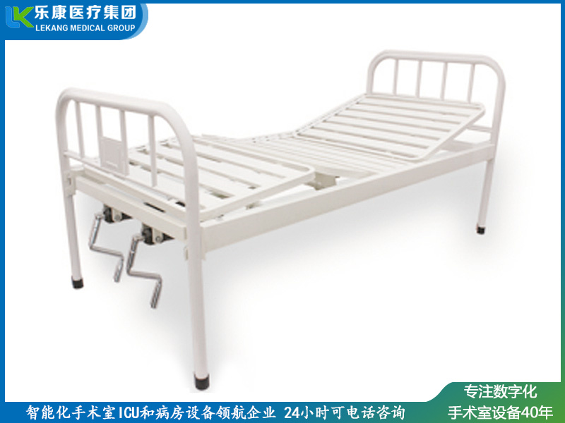 [lk-a12]鋼制床頭條式雙搖床